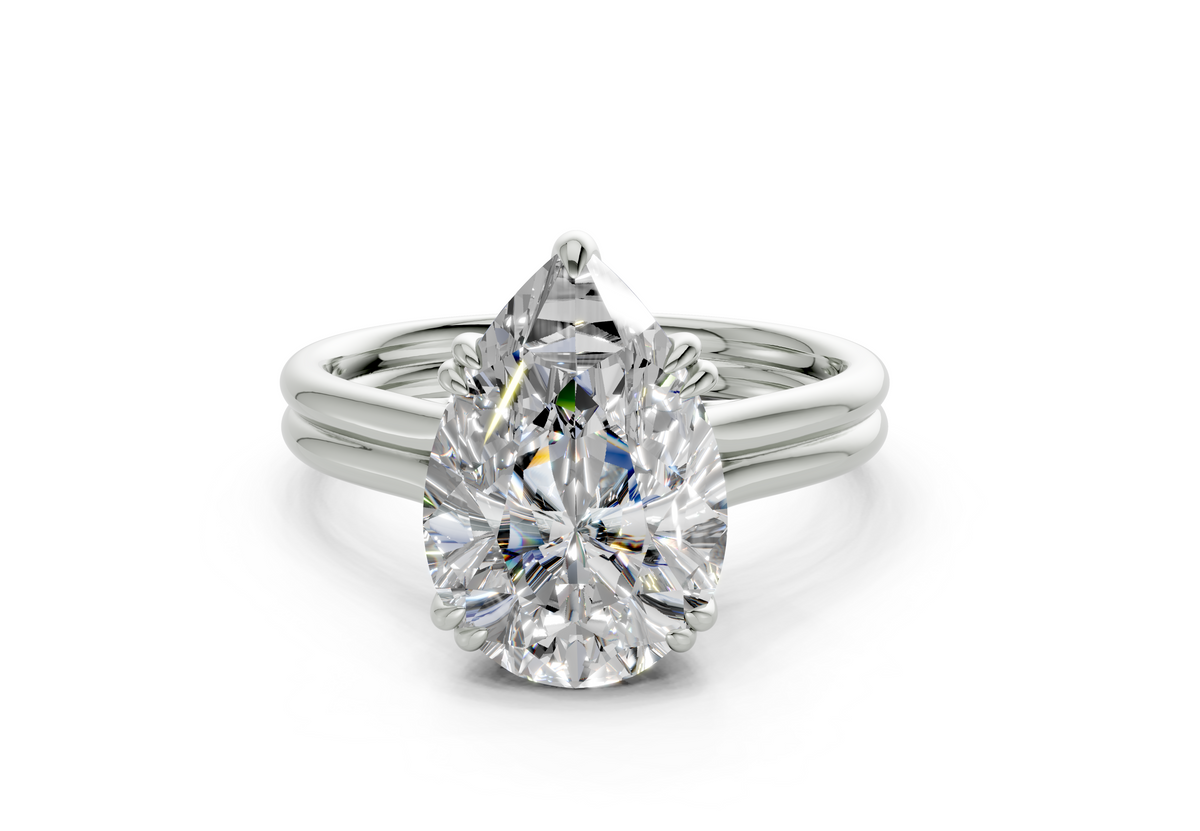 Clio Pear Diamond Engagement Ring