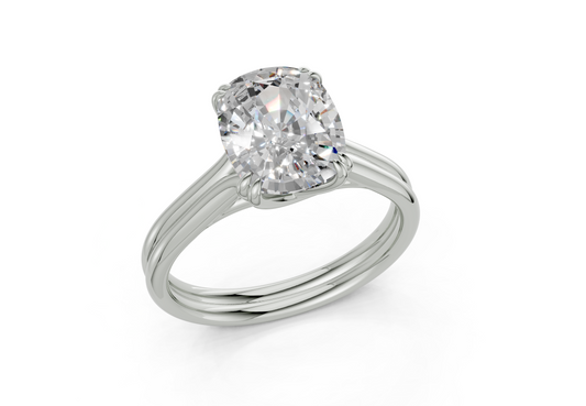 Clio Elongated Cushion Diamond Engagement Ring