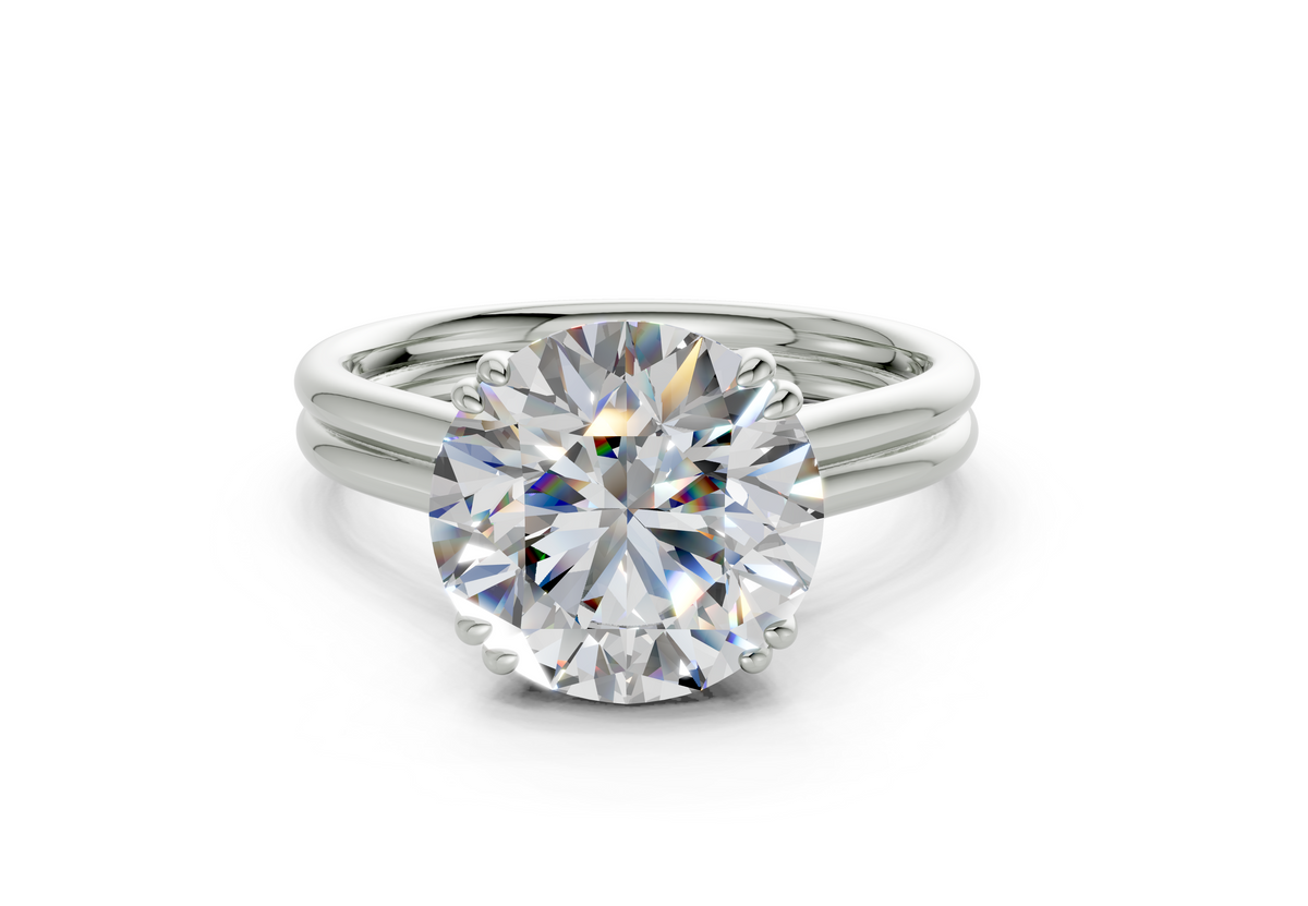 Clio Round Diamond Engagement Ring