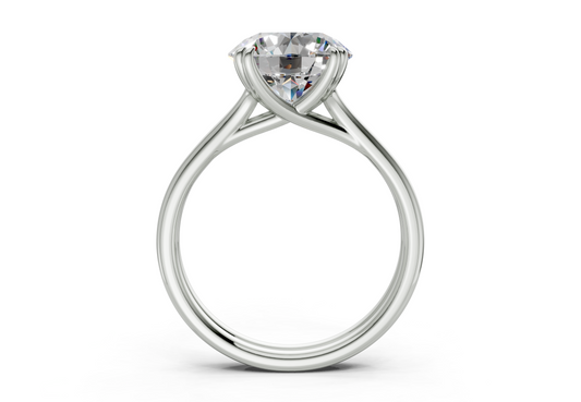 Clio Round Diamond Engagement Ring