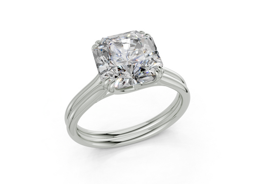 Clio Radiant Square Diamond Engagement Ring