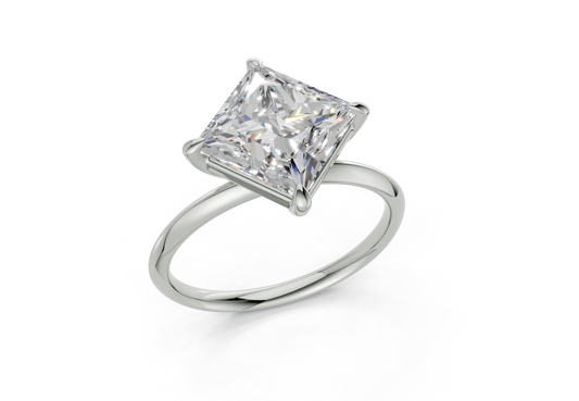 Eveline Princess Diamond Engagement Ring