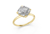 Eveline Radiant square Diamond Engagement Ring