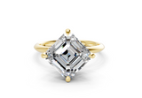 Fayre Asscher Diamond Engagement Ring