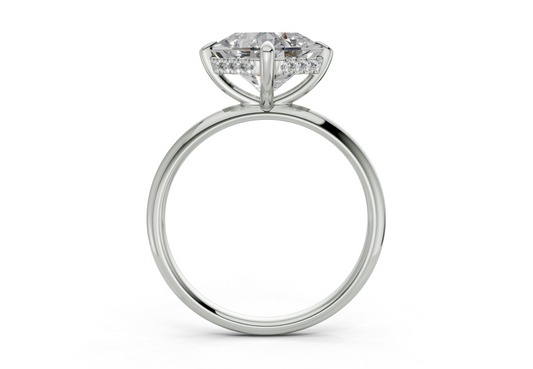 Vienna Radiant square Diamond Engagement Ring