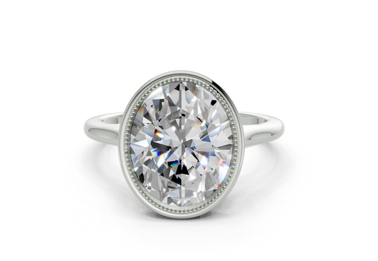 Sylvie Oval Diamond Engagement Ring