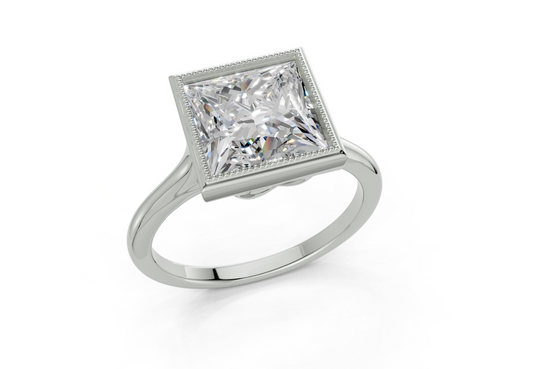 Sylvie Princess Diamond Engagement Ring