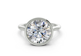 Sylvie Round Diamond Engagement Ring