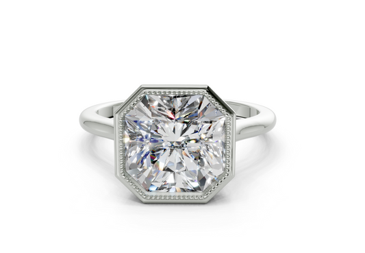 Sylvie Radiant square Diamond Engagement Ring