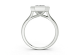 Sylvie Radiant square Diamond Engagement Ring