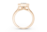 Sylvie Radiant square Diamond Engagement Ring