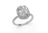 Rhia Elongated Cushion Engagement Ring