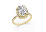 Rhia Elongated Cushion Engagement Ring