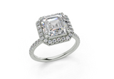 Rhia Asscher Engagement Ring