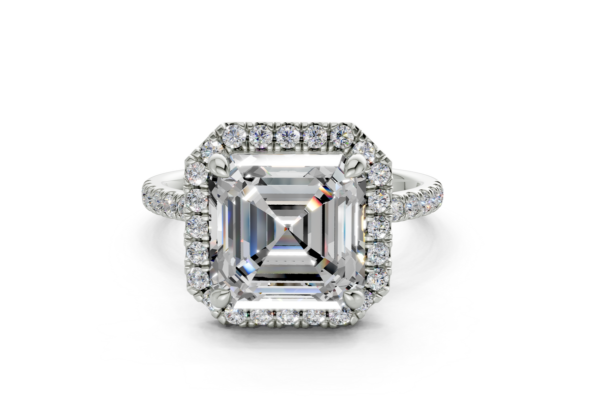 Rhia Asscher Engagement Ring