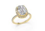 Ceara Elongated Cushion Engagement Ring