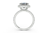 Ceara Asscher Engagement Ring