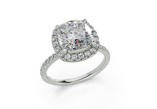 Ceara Square Cushion Engagement Ring