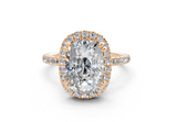 Rose Elongated Cushion Engagement Ring