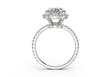 Rose Oval Engagement Ring