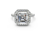 Rose Asscher Engagement Ring