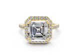 Rose Asscher Engagement Ring