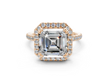 Rose Asscher Engagement Ring