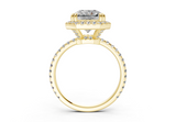 Rose Square Radiant Engagement Ring