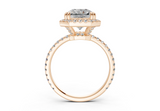 Rose Square Radiant Engagement Ring