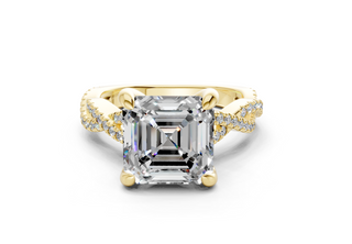 Zanira Pave 2.3mm Enagaement Ring