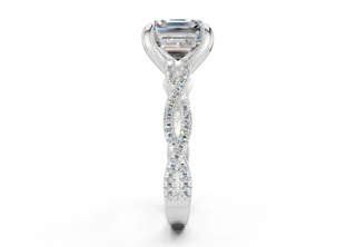 Zanira Pave 2.3mm Enagaement Ring