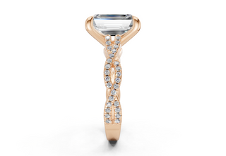 Zanira Pave 2.3mm Enagaement Ring