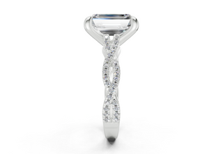 Zanira Pave 2.3mm Enagaement Ring
