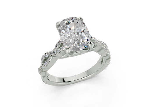 Zanira Elongated Cushion Engagement Ring