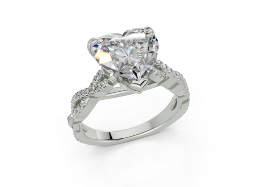 Zanira Heart Engagement Ring