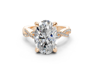 Zanira Pave 2.3mm Enagaement Ring