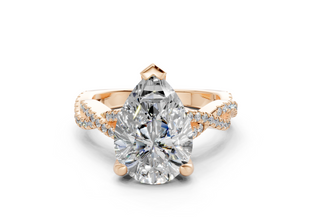 Zanira Pave 2.3mm Enagaement Ring