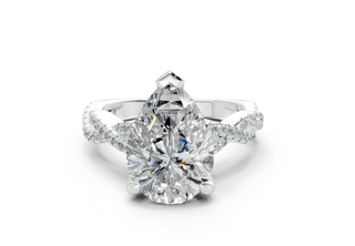 Zanira Pave 2.3mm Enagaement Ring