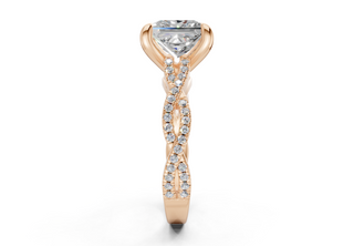 Zanira Pave 2.3mm Enagaement Ring