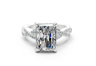 Zanira Pave 2.3mm Enagaement Ring
