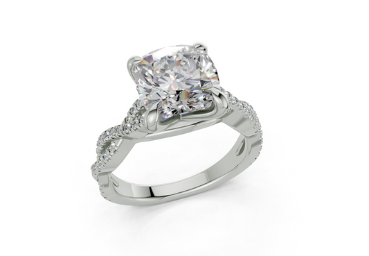 Zanira Square Cushion Engagement Ring