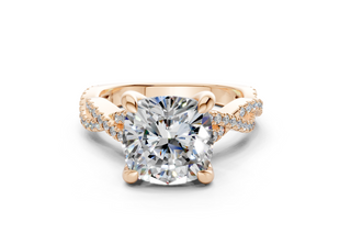 Zanira Pave 2.3mm Enagaement Ring