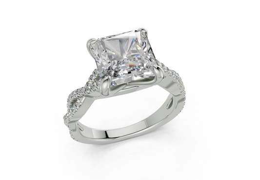 Zanira Square Radiant Engagement Ring