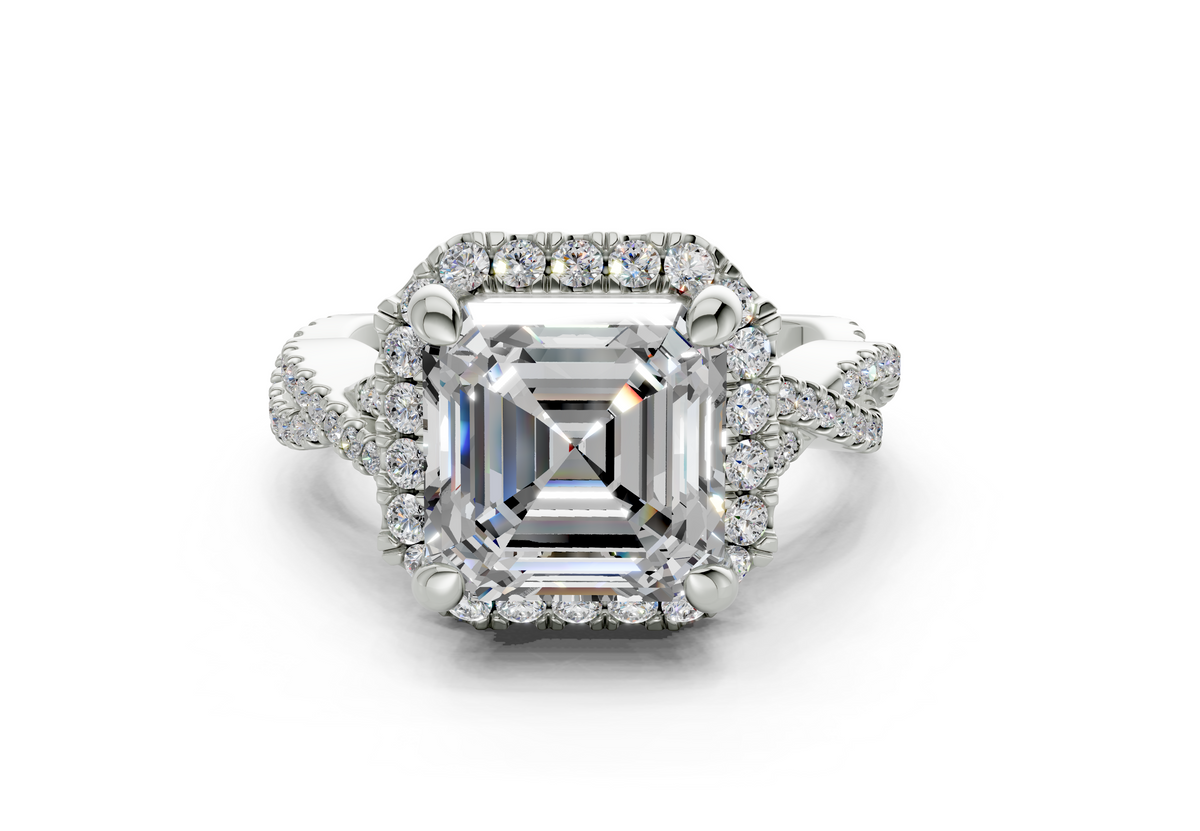 Aspen Asscher Engagement Ring