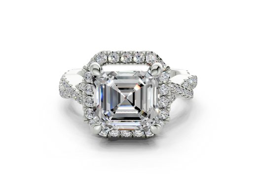 Aspen Asscher Engagement Ring