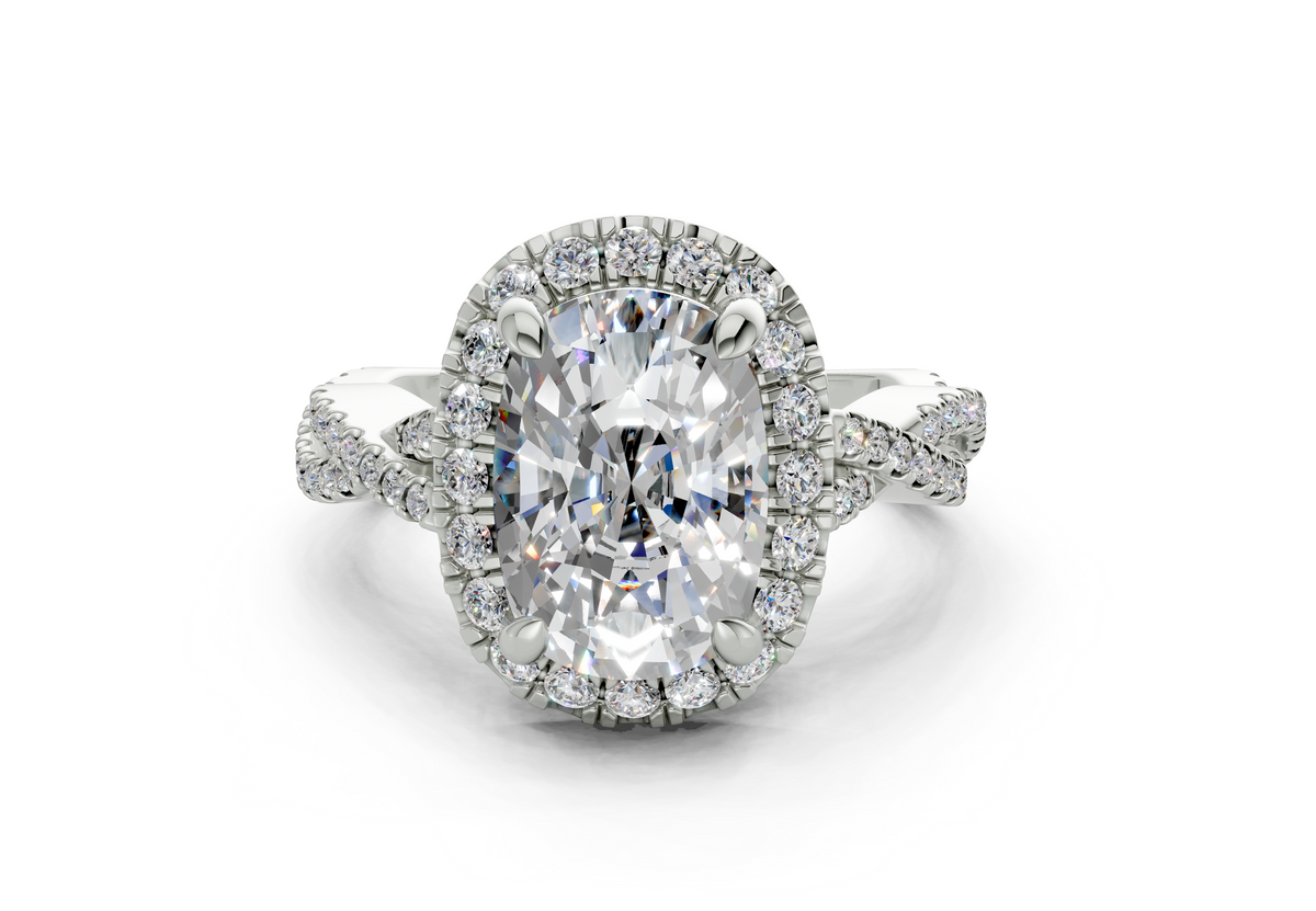 Aspen Elongated Cushion Engagement Ring