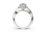 Aspen Elongated Cushion Engagement Ring