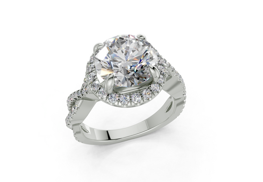 Aspen Round Engagement Ring