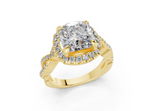 Aspen Square Cushion Engagement Ring