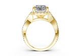 Aspen Square Radiant Engagement Ring